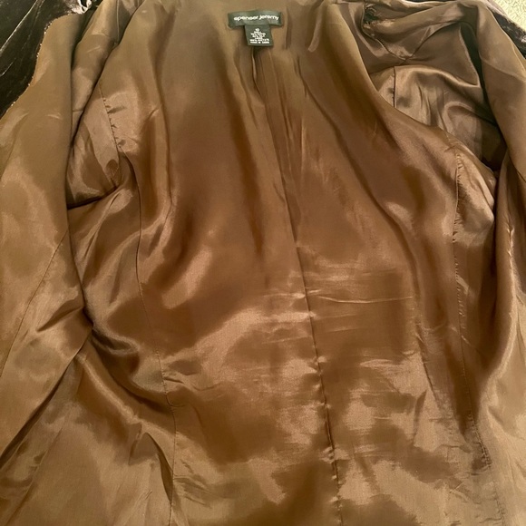 Spenser Jeremy Brown Velvet Jacket, Size 10 Women’s - Picture 5 of 6